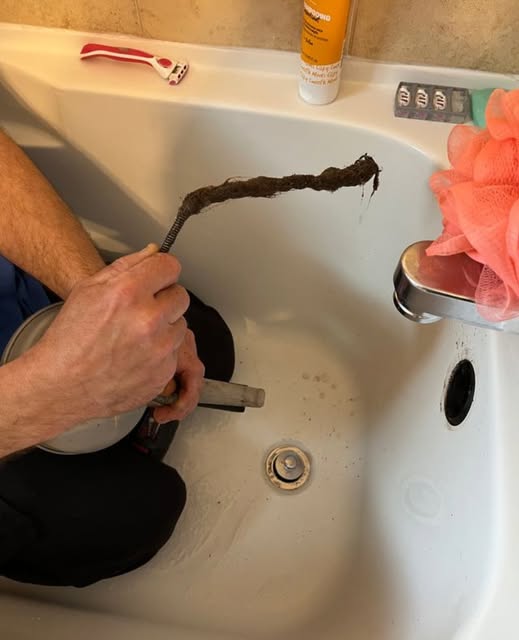 Drain Cleaning & Diagnostics in progress